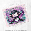 My Blood Type Is Coffee Cute Halloween Vampire Coffee Lover 20oz Sublimation Tumbler Wrap PNG