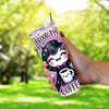 My Blood Type Is Coffee Cute Halloween Vampire Coffee Lover 20oz Sublimation Tumbler Wrap PNG