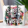 Sweet But Twisted Skull Candy Christmas 20oz Sublimation Tumbler Wrap PNG