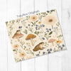 Toadstool, Mushrooms and Wildflowers CottageCore20oz Sublimation Tumbler Wrap PNG