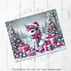 Pink Christmas Unicorn Cute Horse 20oz Sublimation Tumbler Wrap PNG