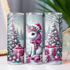 Pink Christmas Unicorn Cute Horse 20oz Sublimation Tumbler Wrap PNG