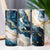 Blue, Gold Leaf & Marble Glam 20oz Sublimation Tumbler Wrap PNG