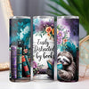 Easily Distracted by Books, Sloth or Book Lover 20oz Sublimation Tumbler Wrap PNG