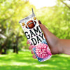 Football Game Day Cheerleader Football Mom 20oz Sublimation Tumbler Wrap PNG