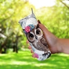 Winter Wonderland Baby Owl Cute Woodland 20oz Sublimation Tumbler Wrap PNG